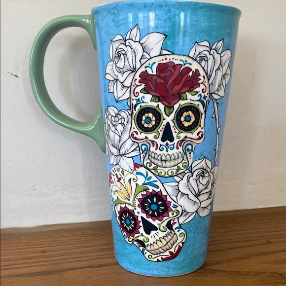 Cypress Other - Cypress Home Beautiful Day of the Dead Ceramic Perfect Cup - 4 x 5 x 7 Inches